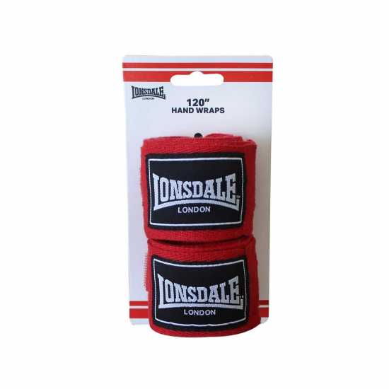 Lonsdale Contender Hand Wrap Червено Боксови бинтове за ръце и ленти