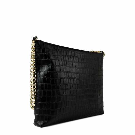 Biba Leather Slouchy Clutch Черен Крок Bags under 80