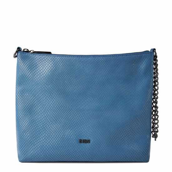 Biba Leather Slouchy Clutch Коронен син Bags under 80