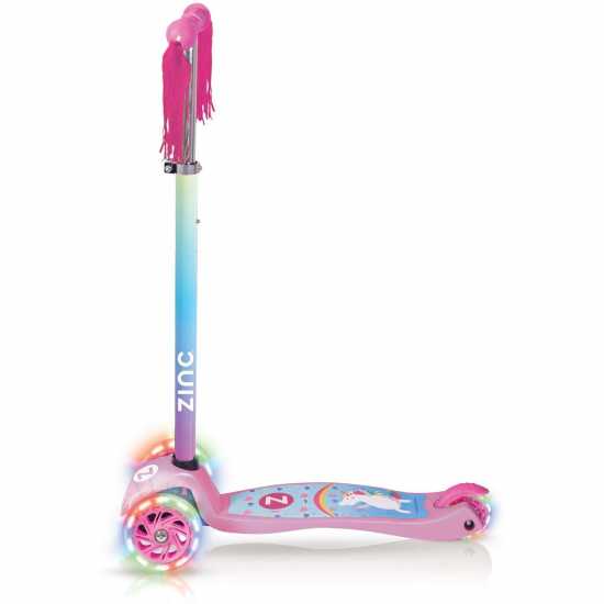 Zinc Light Up Explorer Unicorn Scooter  Скутери