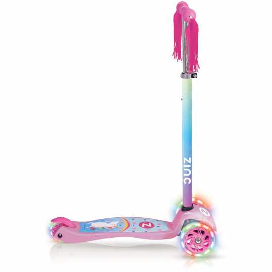 Zinc Light Up Explorer Unicorn Scooter  Скутери