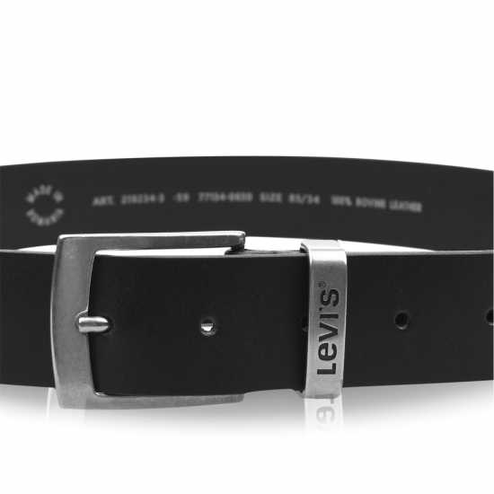 Levis Кожен Колан Leather Belt Черно 