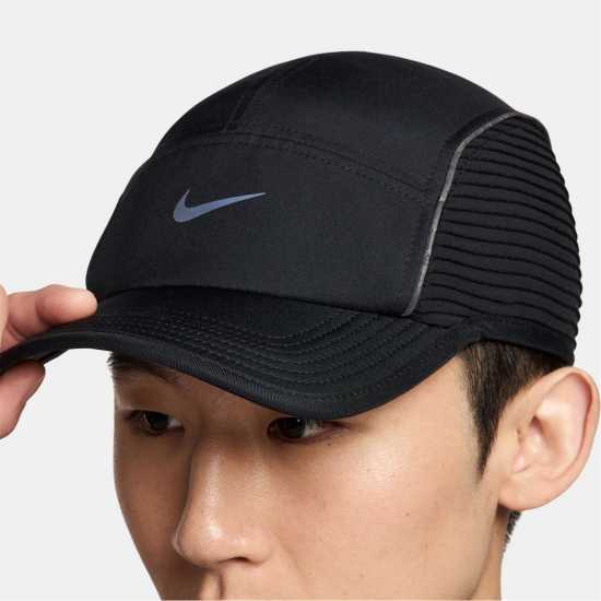 Nike Dri-Fit Adv Fly Unstructured Aerobill Aeroadapt Cap Черно/сребро Портмонета и джобове за бягане