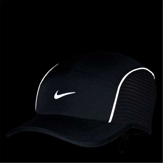 Nike Dri-Fit Adv Fly Unstructured Aerobill Aeroadapt Cap Черно/сребро Портмонета и джобове за бягане