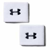 Under Armour 3Inch Performance Wristband - 2-Pack White Скуош
