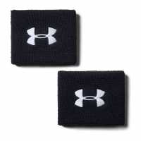 Under Armour 3Inch Performance Wristband - 2-Pack Black / White Скуош