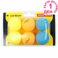 Carlton Топчета За Тенис На Маса Neon Glow Table Tennis Balls 6 Pack