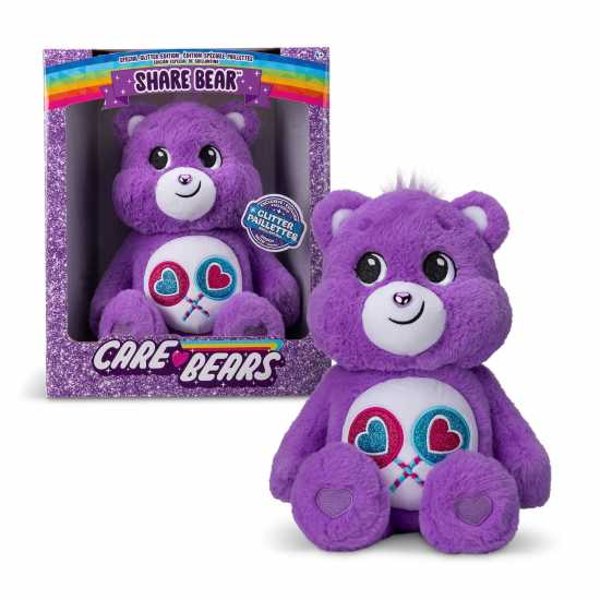 Care Bears Care Bears Share Bear Glitter Belly 35Cm Plush  