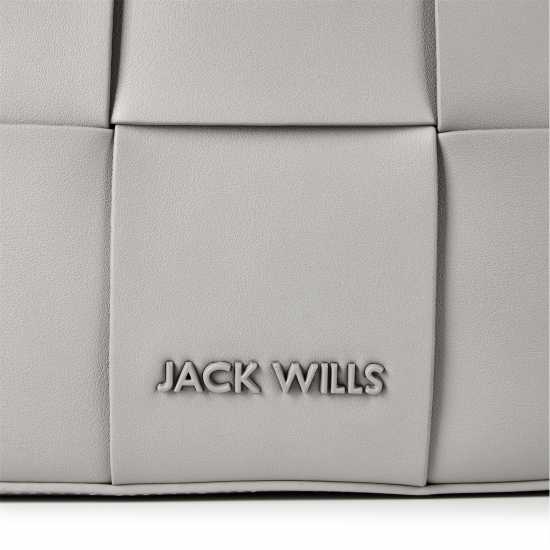 Jack Wills Weave Camera Bag Сиво Дамски чанти