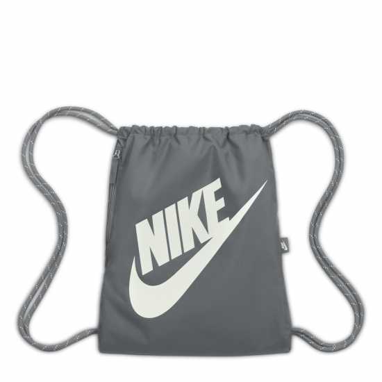 Nike Сак С Връв Heritage Drawstring Bag (13L) Сиво/Бяло Сакове за фитнес