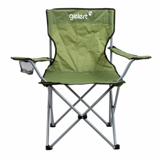 Gelert Стол За Къмпинг Comfort Camping Chair With Drink Holder Зелено Лагерни маси и столове