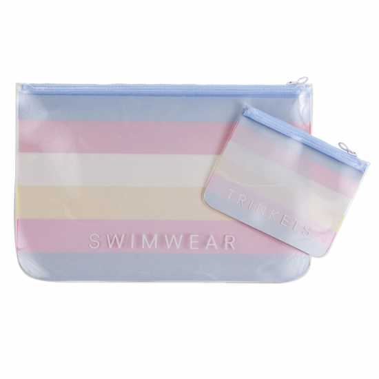 Regatta Swim Wet Bag Set Wash Womens Ярка Полоска Дамски чанти