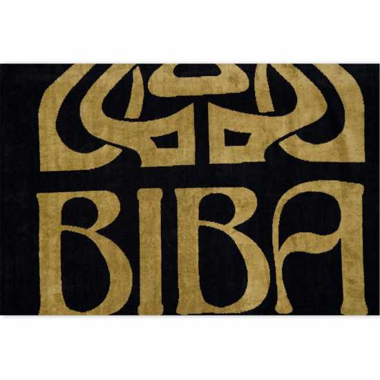 Biba Logo Beach Towel Лого черно Хавлиени кърпи