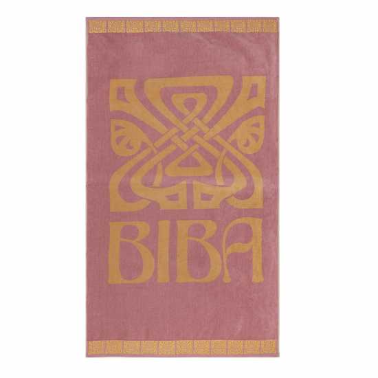 Biba Logo Beach Towel Розово Хавлиени кърпи