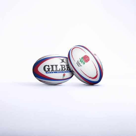 Gilbert Replica Rugby Ball Бял/Син/Червен Ръгби