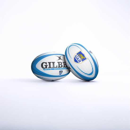 Gilbert Replica Rugby Ball Бяло/Синьо Ръгби