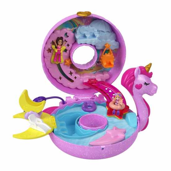 Polly Pocket Polly Poket Big World Sparkle Adventure Unicorn Compact  