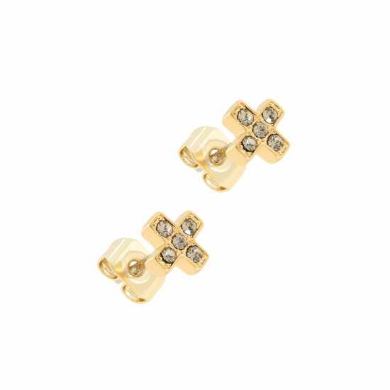 All We Are All We  Stud Earring Ld99 Gold T/Blk D Бижутерия