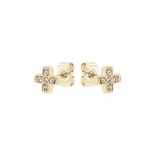 All We Are All We  Stud Earring Ld99 Gold T/Blk D Бижутерия