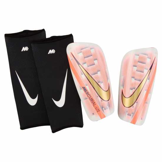 Nike Протектори За Пищял Mercurial Lite Shin Guards Бяло/Оранжево 