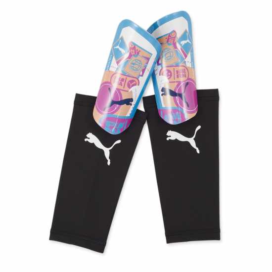 Puma Ultra Light Shin Guard Бяло/Розово Футболни кори