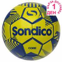 Sondico Футболна Топка Core Xt Football Fluo Yell/Blue Футболни топки