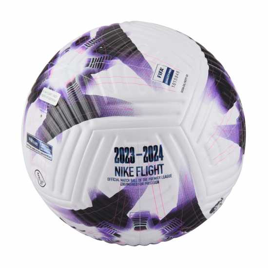 Nike Premier League Flight Football EPL 2023-24 Бяло/Лилаво Футболни топки