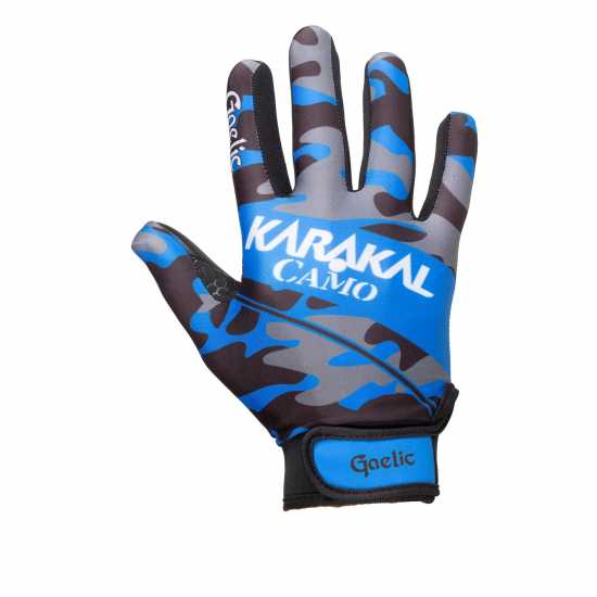 Karakal Camo Gaa Gloves Junior Черно/синьо камуфлаж GAA All