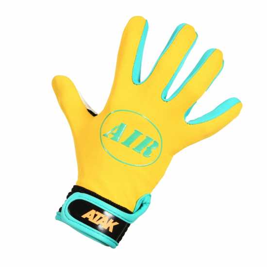 Atak Sports Air Gaelic Gloves Juniors Жълто/Зелено GAA All