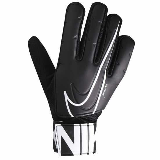 Nike Goal Keeper Match Gloves Черно/Бяло Вратарски ръкавици и облекло