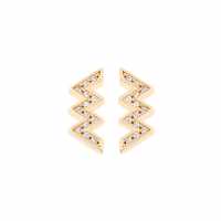 All We Are All We  Stud Earring Ld99 Злато Т/С Кри Бижутерия