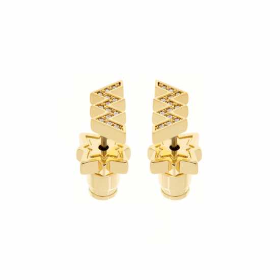 All We Are All We  Stud Earring Ld99 Злато Т/С Кри Бижутерия