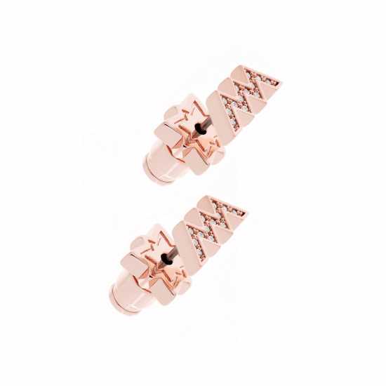 All We Are All We  Stud Earring Ld99 R Gld T/C Cry Бижутерия