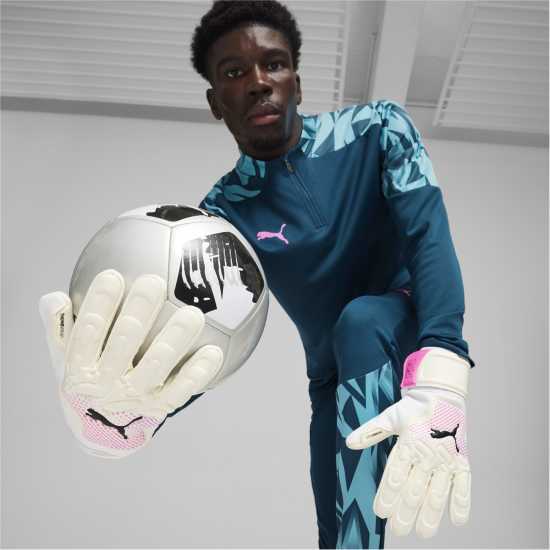 Puma Future Match Goalkeeper Glove Juniors Бяло/Розово Вратарски ръкавици и облекло