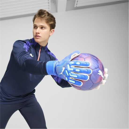 Puma Future Match Goalkeeper Glove Juniors Синьо/Зелено Вратарски ръкавици и облекло