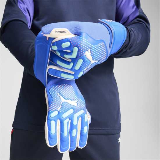 Puma Future Match Goalkeeper Glove Juniors Синьо/Зелено Вратарски ръкавици и облекло