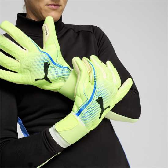 Puma Вратарски Ръкавици Ultra Ultimate Hybrid Goalkeeper Gloves Adults Зелено/Синьо 