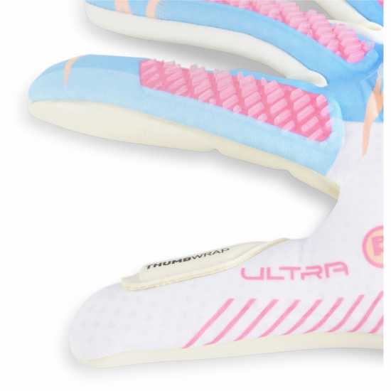 Puma Вратарски Ръкавици Ultra Ultimate Hybrid Goalkeeper Gloves Adults Бяло/Розово Вратарски ръкавици и облекло