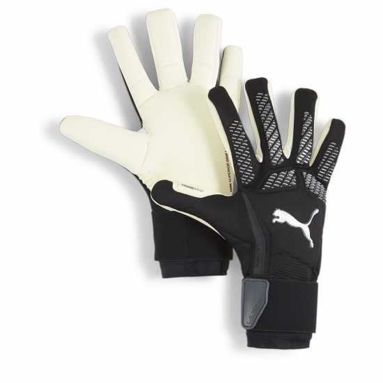 Puma Вратарски Ръкавици Ultra Ultimate Hybrid Goalkeeper Gloves Adults Черно/сребро Вратарски ръкавици и облекло