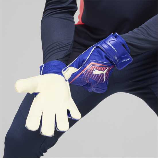 Puma Детски Вратарски Ръкавици Ultra Play Rc Goalkeeper Gloves Juniors Лилаво/Червено Вратарски ръкавици и облекло