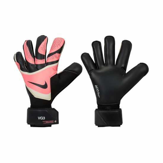 Nike Вратарски Ръкавици Mercurial Vapor Grip Goalkeeper Gloves Черно/Розово Вратарски ръкавици и облекло