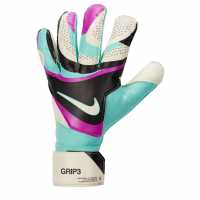 Nike Вратарски Ръкавици Mercurial Grip Goalkeeper Gloves Turquoise/White Вратарски ръкавици и облекло