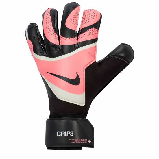 Nike Вратарски Ръкавици Mercurial Grip Goalkeeper Gloves Черно/Розово Вратарски ръкавици и облекло