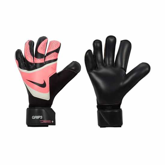 Nike Вратарски Ръкавици Mercurial Grip Goalkeeper Gloves Черно/Розово Вратарски ръкавици и облекло