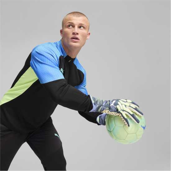 Puma Вратарски Ръкавици Future Ultimate Goalkeeper Gloves Сиво/Зелено 