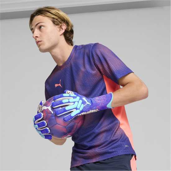 Puma Вратарски Ръкавици Future Ultimate Goalkeeper Gloves Синьо/Зелено Вратарски ръкавици и облекло