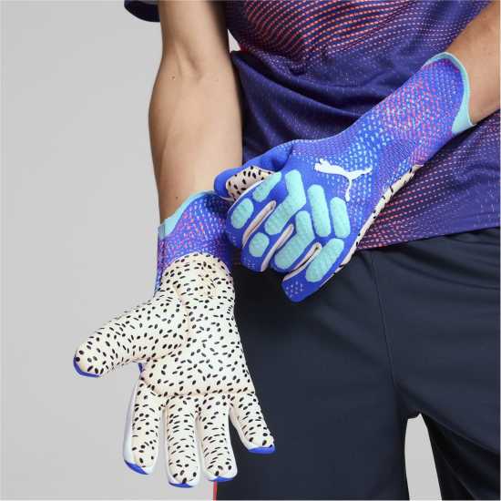 Puma Вратарски Ръкавици Future Ultimate Goalkeeper Gloves Синьо/Зелено Вратарски ръкавици и облекло