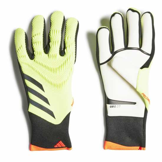 Adidas Вратарски Ръкавици Predator Pro Goalkeeper Gloves Adults Жълто/Червено Вратарски ръкавици и облекло