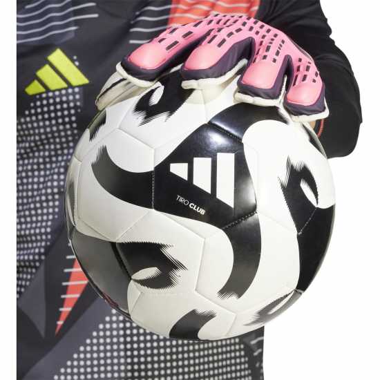 Adidas Мъжки Ръкавици Predator Match Fingersave Gloves Mens Розово/Черно 