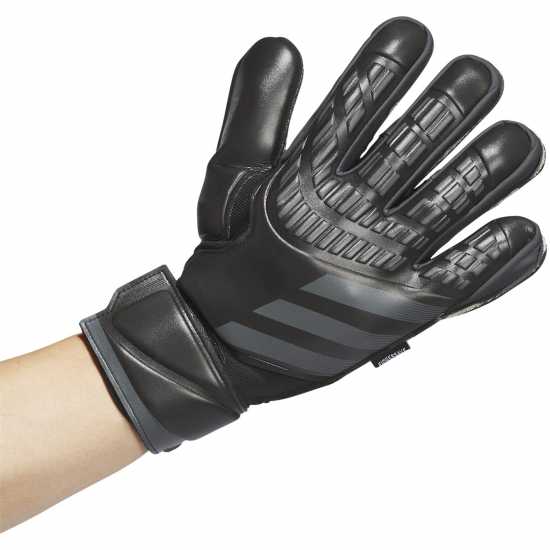 Adidas Мъжки Ръкавици Predator Match Fingersave Gloves Mens Черно Вратарски ръкавици и облекло